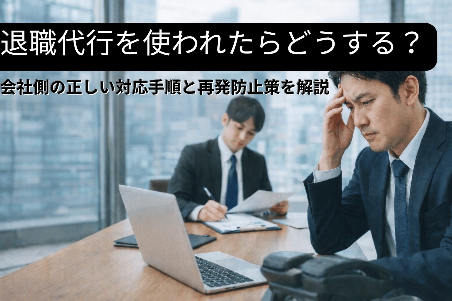 退職代行を使われたらどうする?会社側の正しい対応手順と再発防止策を解説