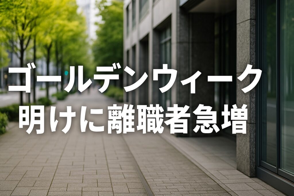 ゴールデンウィーク連休明けは退職代行の利用者が増える？その理由とローキの強み